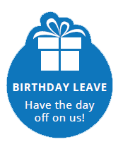 Birthday leave, have the day off on us!